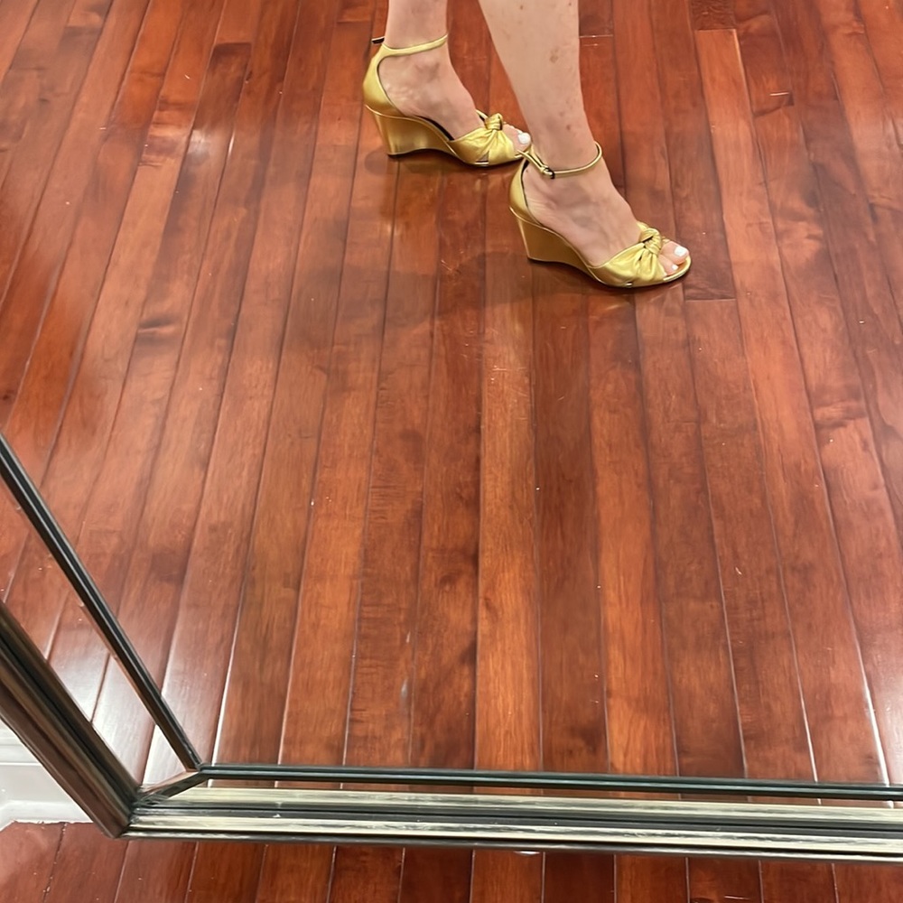 Saint Laurent gold wedges - Picture 6 of 8